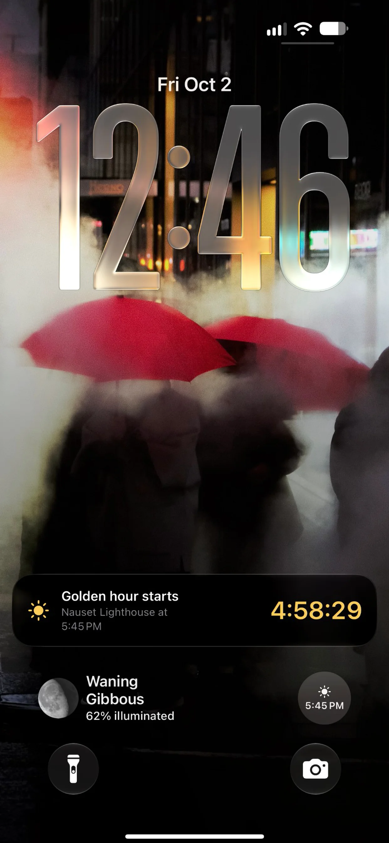 Live Activities & Widgets screen in Shutter Speed